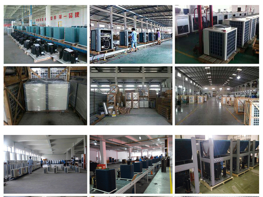 R744 CO2 এয়ার সোর্স হিট পাম্প ওয়াটার হিটার আবাসিক 90 ডিগ্রি ডরিন কম্প্রেসার সহ