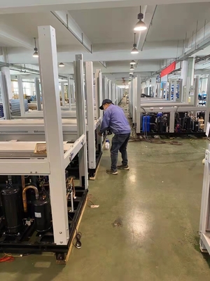কসাইখানার জন্য 52Kw R410A নিম্ন তাপমাত্রা পরিবর্তনশীল ফ্রিকোয়েন্সি ক্যাসকেড হিট পাম্প